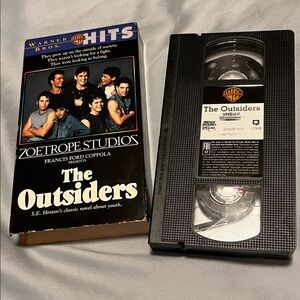 Warner Bros. The Outsiders VHS with Black and Blue Cover